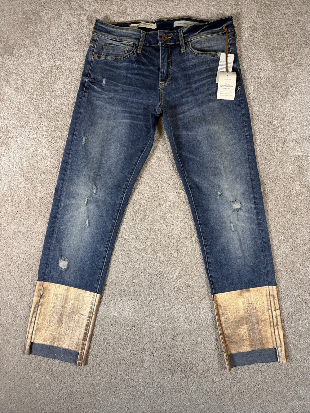 Anthropologie Pilcro & the Letterpress Low-Rise Slim Boyfriend Jeans Size 29 NWT